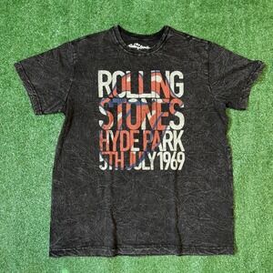 The Rolling Stones Hyde Park‎ July 1969 Graphic Band T-Shirt Men's Large Music